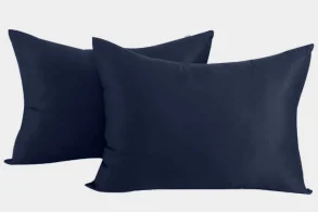Bambus pudebetræk 50x70 i navy blå